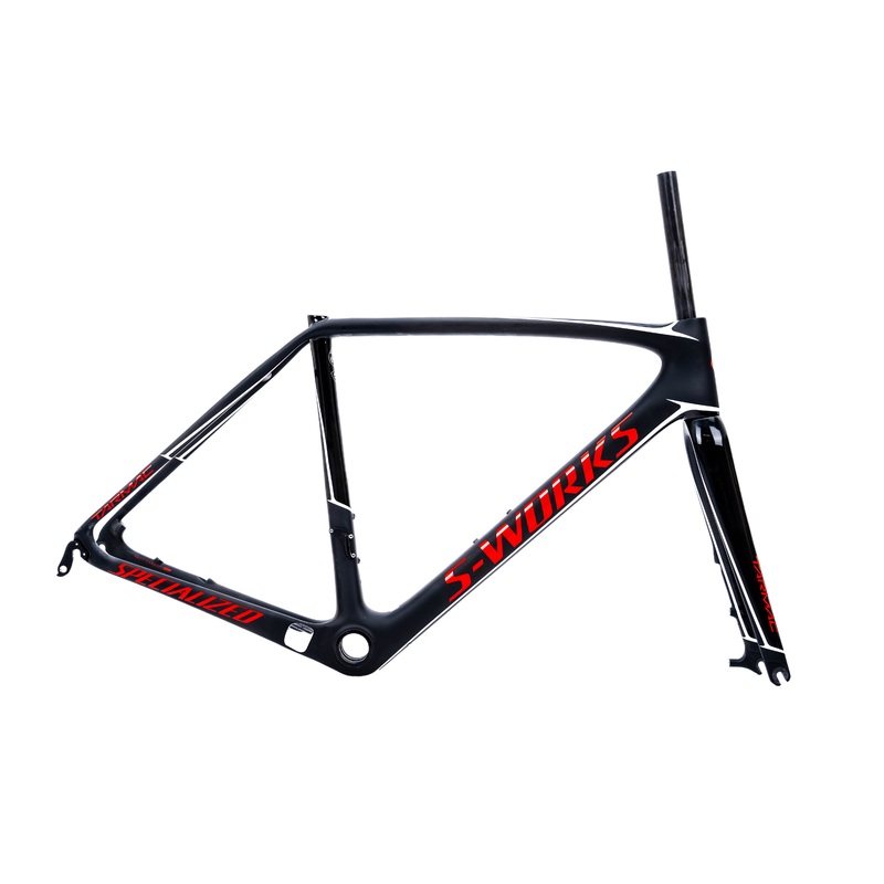 [Blem] Specialized S-Works Tarmac Disc ETAP Carb/Flored/ MetWht Frame 54