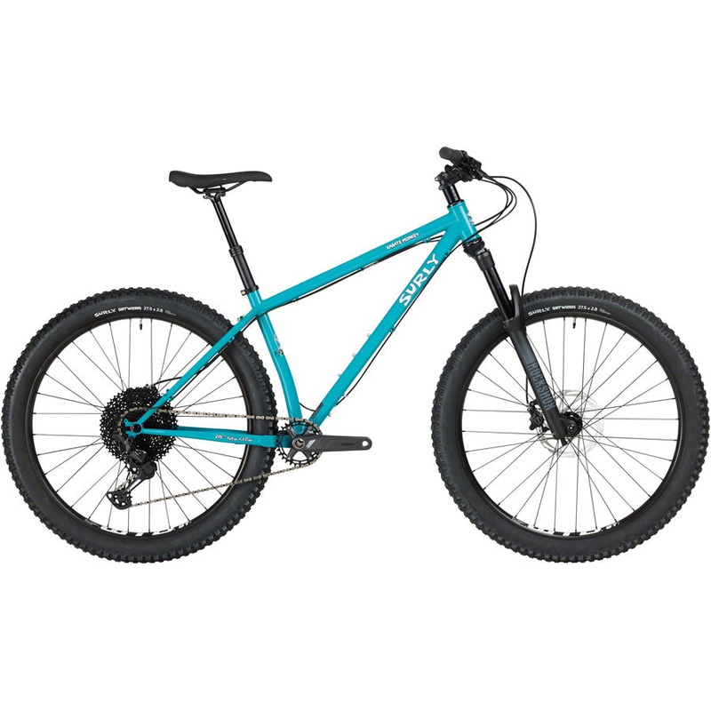 Surly Karate Monkey Front Suspension Bike - 27.5" Steel Lost at Sea Blue Large