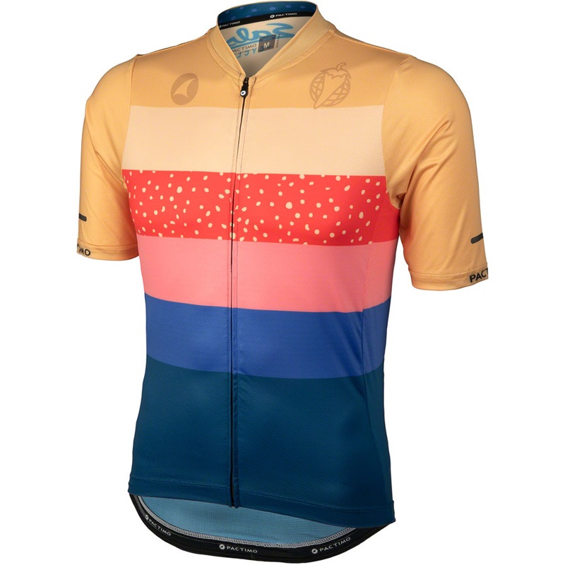 Salsa Team Polytone Mens Jersey - Goldenrod Dark Blue w/ Stripes X-Large