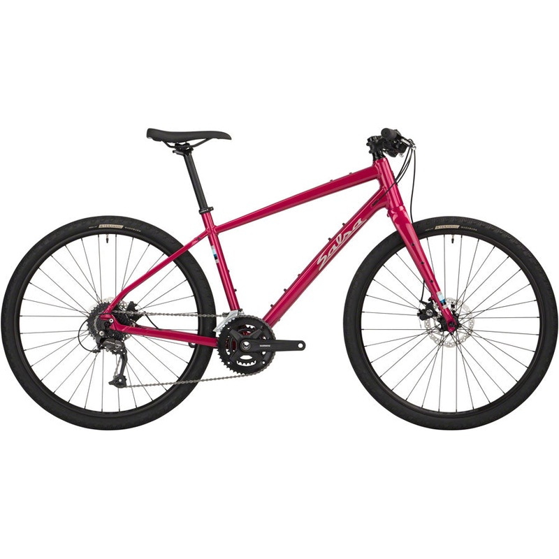 Salsa Journeyer Flat Bar Altus 650 Bike - 650b Aluminum Ruby Red SM