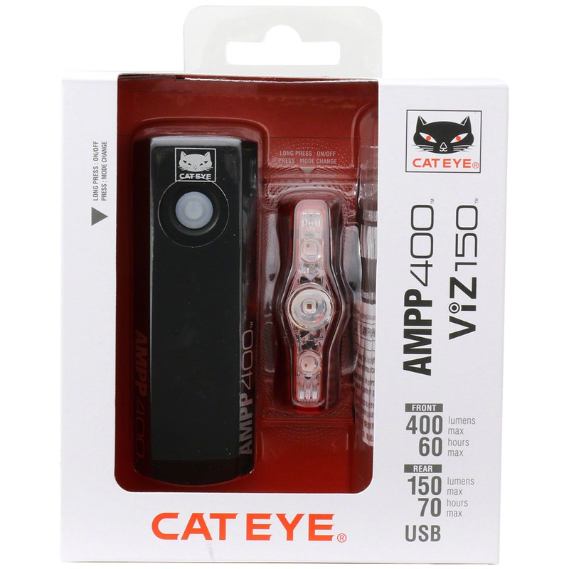 CatEye AMPP400S / VIZ100 Headlight/Taillight Set