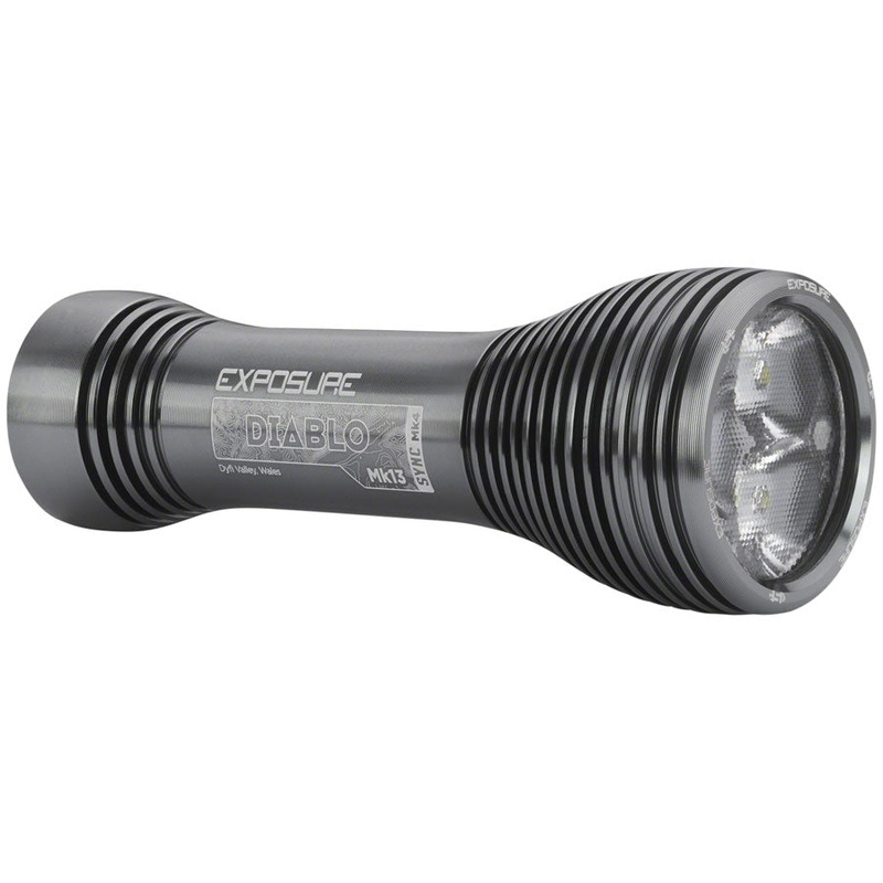Exposure Diablo SYNC Mk4 Headlight - 2000 Lumens With Helmet And Handlebar Mount BlueTooth Remote TAP Technology