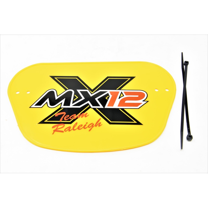 Raleigh MX 12 BMX Bike Front Number Plate Suit All Bikes, Go Karts, Pedal Cars Etc