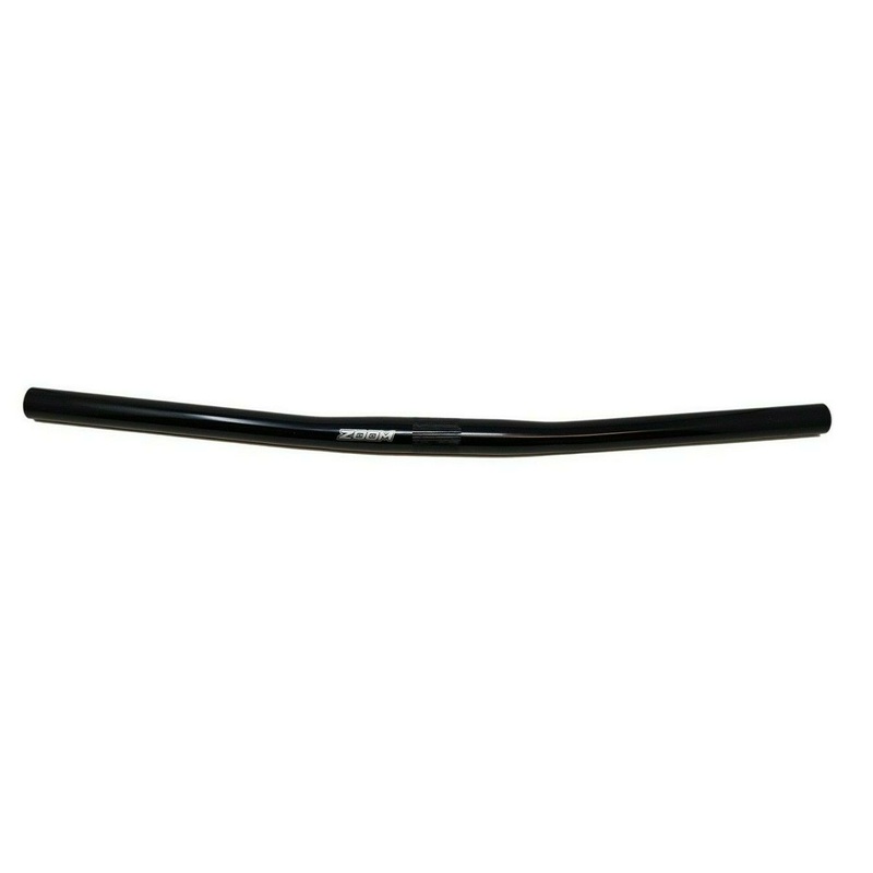 Zoom Bike Handlebars High Gloss Black Straight Flat Bar All Rounder Type 560mm