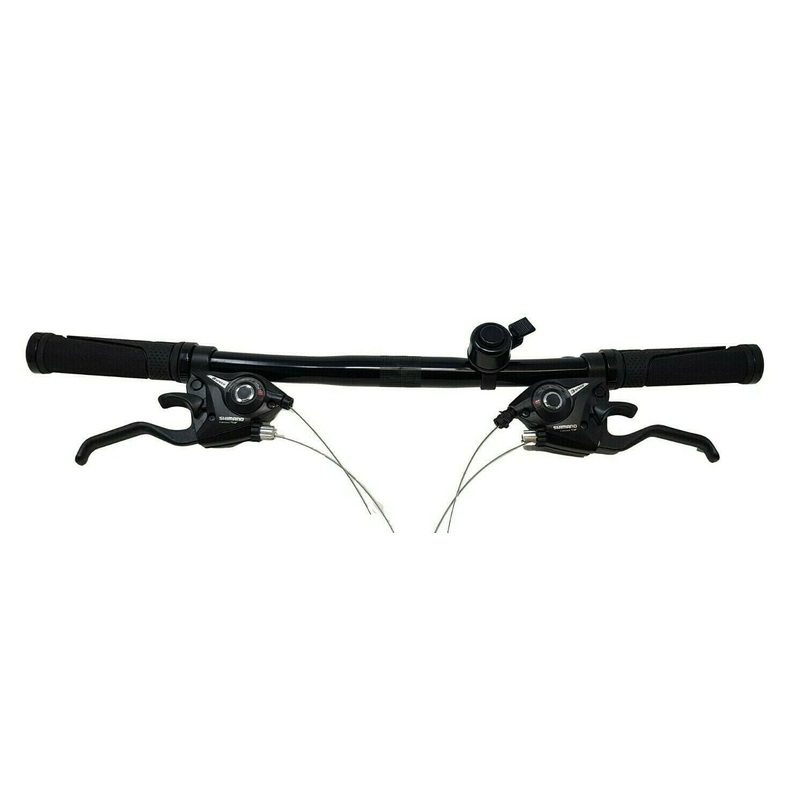 24 SPEED EF51 SHIMANO EZI FIRE LEVERS WITH HANDLE BARS GRIPS BELL & INNER CABLES