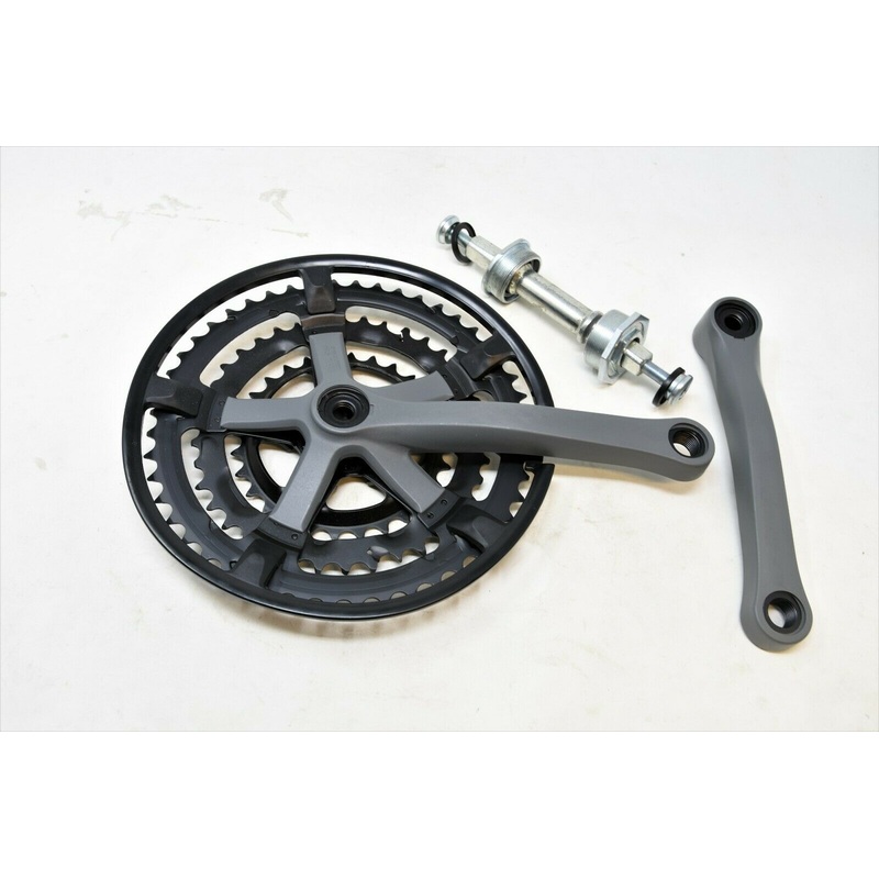 Thun 28/38/48 Shimano Compatible Triple Mtb Chainwheel Set Crank 170mm With Axle
