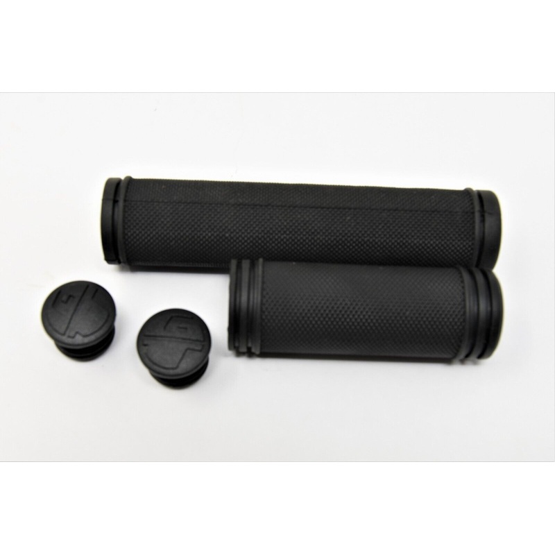 Pair GT Bike Handlebar Grips Two Sizes Twist Grip 85 & 130mm Open End Non Slip
