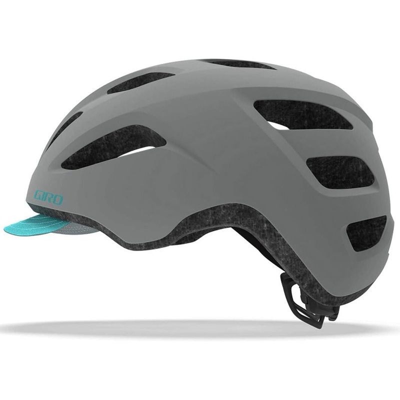 Giro Trella Womens Urban Cycling Helmet Universal Fit 50cm - 57cm Grey Matt/ Teal