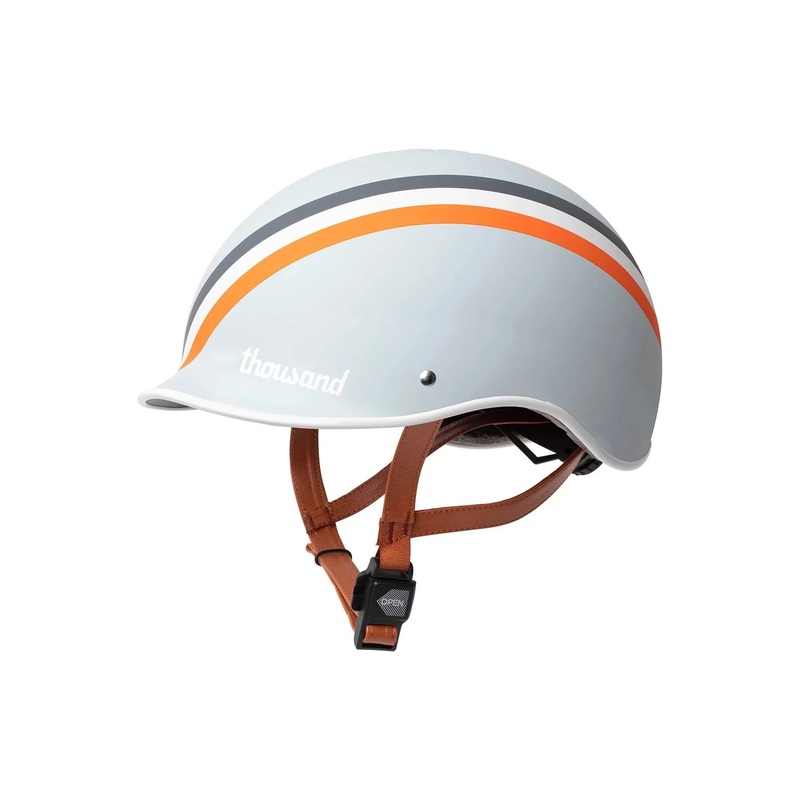 Thousand Heritage Collection Adult Bike Helmet Original Low Profile Retro Commuter Cycling Helmet Large 59 - 62cm GT Stripe grey (matt)