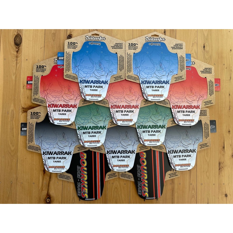 Dirtsurfer Mudguard - Kiwarrak Mtb Park Green Fade