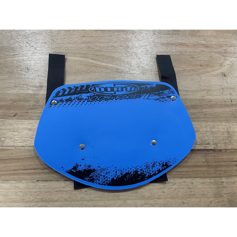 Dirt Design Number Plate Mini Blue