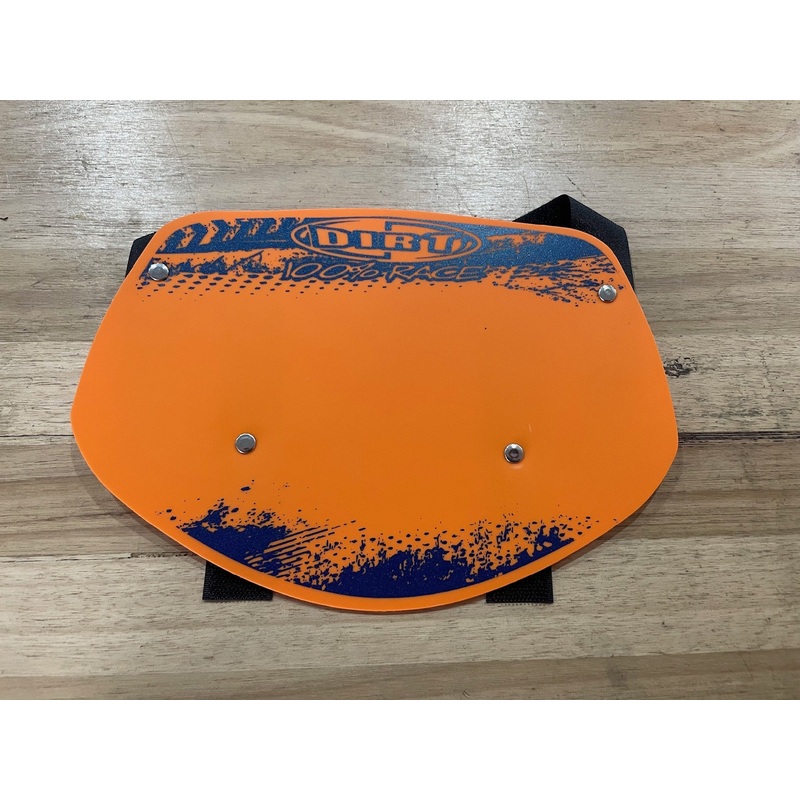 Dirt Design Number Plate Mini Orange