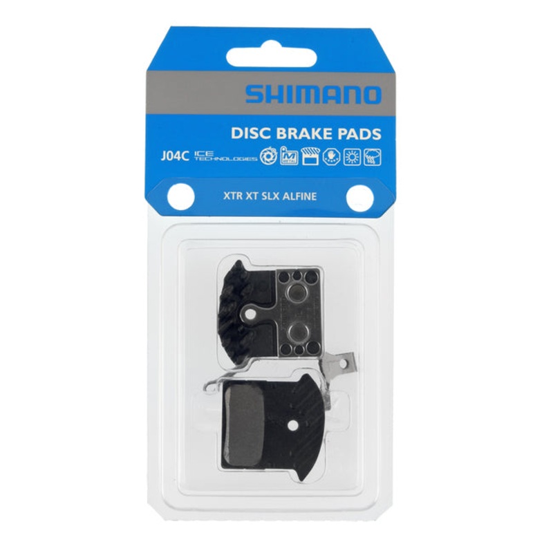 Shimano J04C Metal Disc Brake Pads with Fin