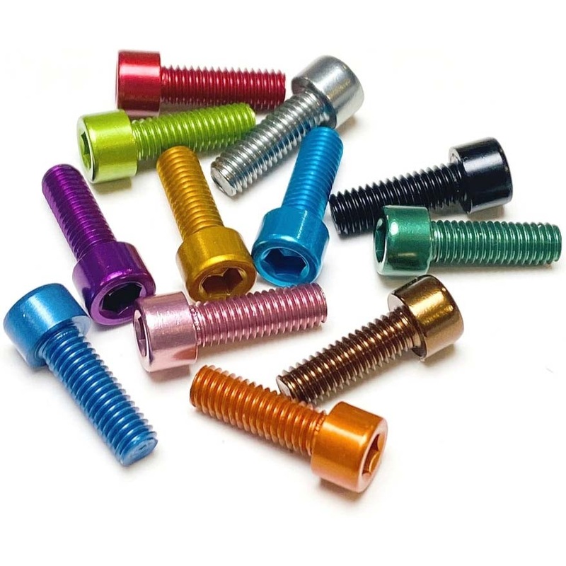 Miles Wide Water Bottle Cage Bolts - Sold In Pairs (Various Colors)