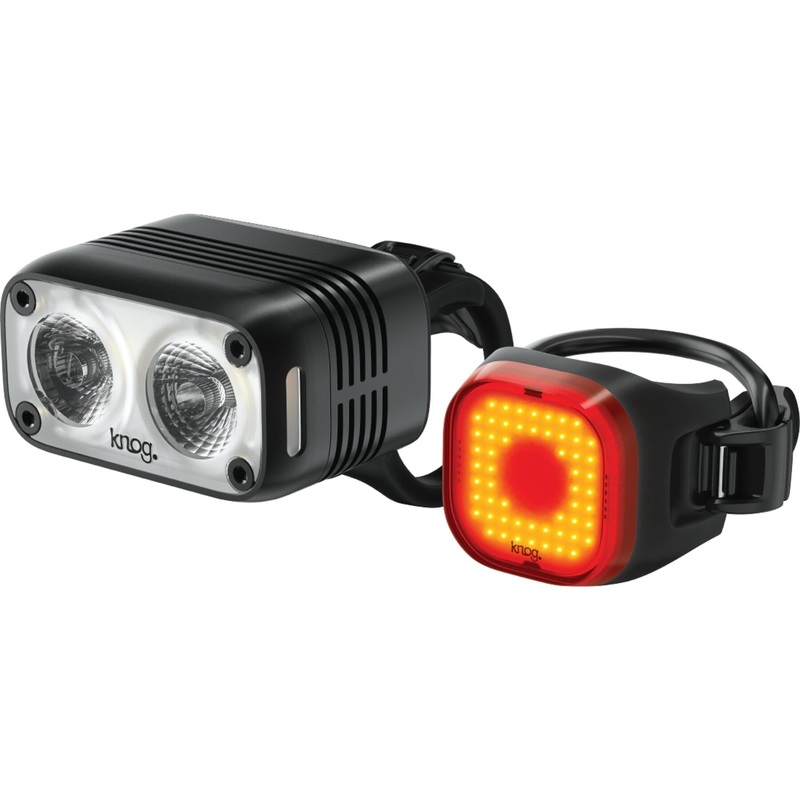 KNOG Blinder Road 600 and Mini Square Rear Light Set