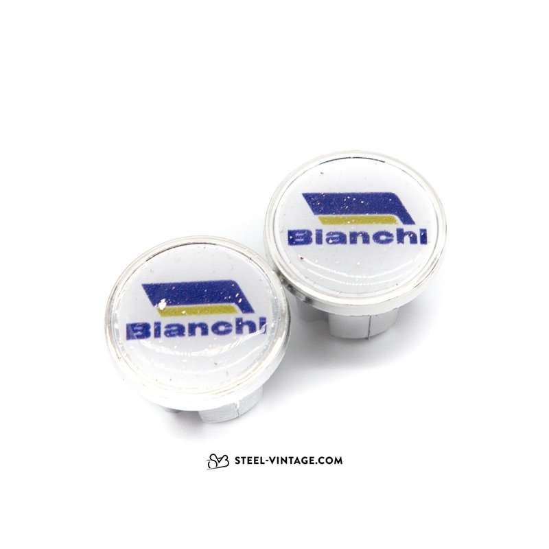 Bianchi White Handlebar End Plus