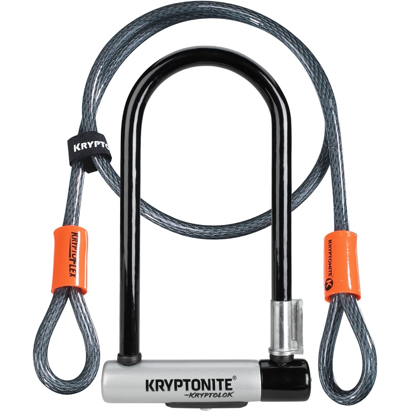 Kryptonite - Kryptolok Standard U-Lock with 4 foot Kryptoflex cable