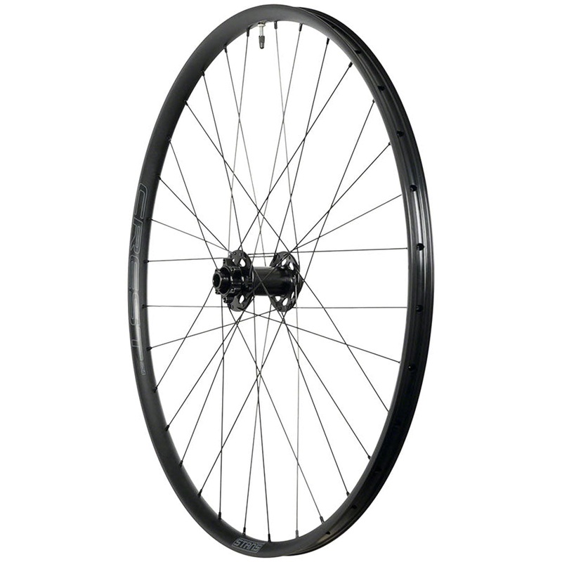Stan's NoTubes Crest MK4 Front Wheel - 27.5, 15 x 110mm, 6-Bolt, Black