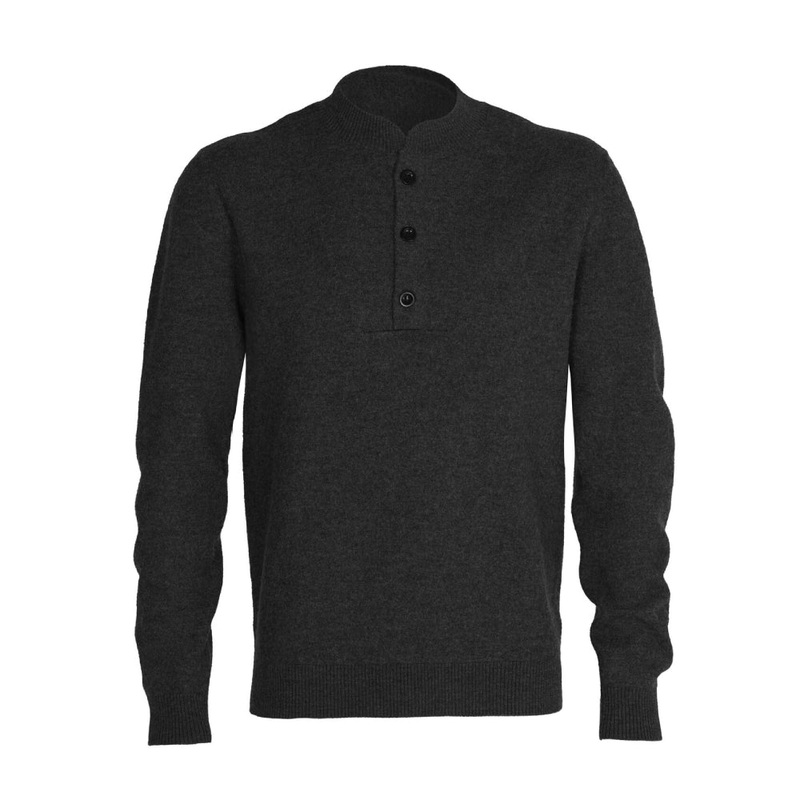 Icebreaker Abbeyfield Mens Half Button Sweater